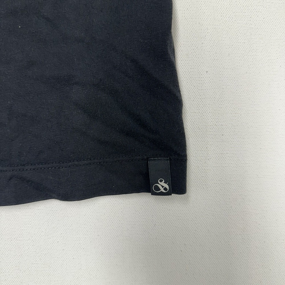Scotch and Soda Shirt Mens Medium Black Longsleeve Graphic Print - Picture 6 of 10